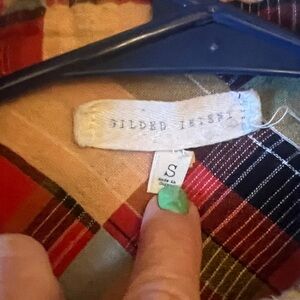 Gilded Intent Multicolor Plaid Button Down Shirt